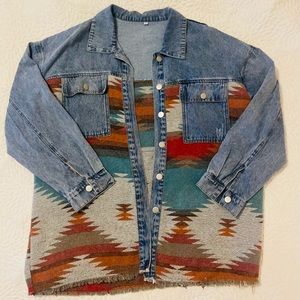 Aztec and Denim Jacket
